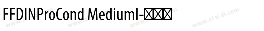 FFDINProCond MediumI字体转换